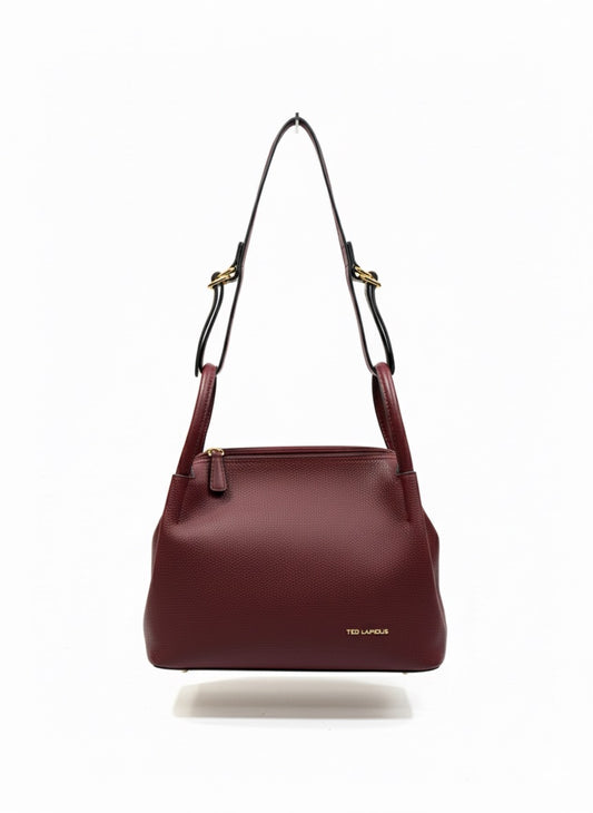 Sac à main bordeaux de la marque ted lapidus