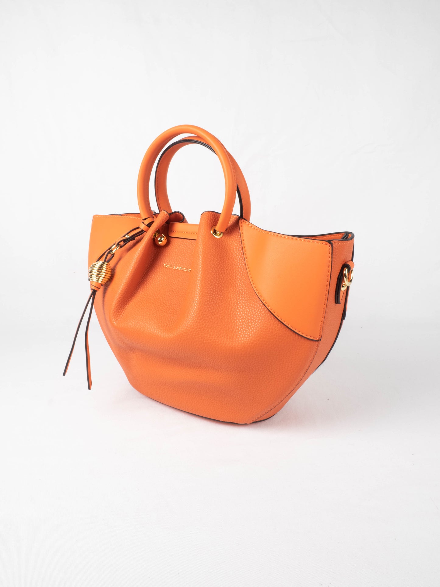 sac à main gretel orange en vinyl ted lapidus