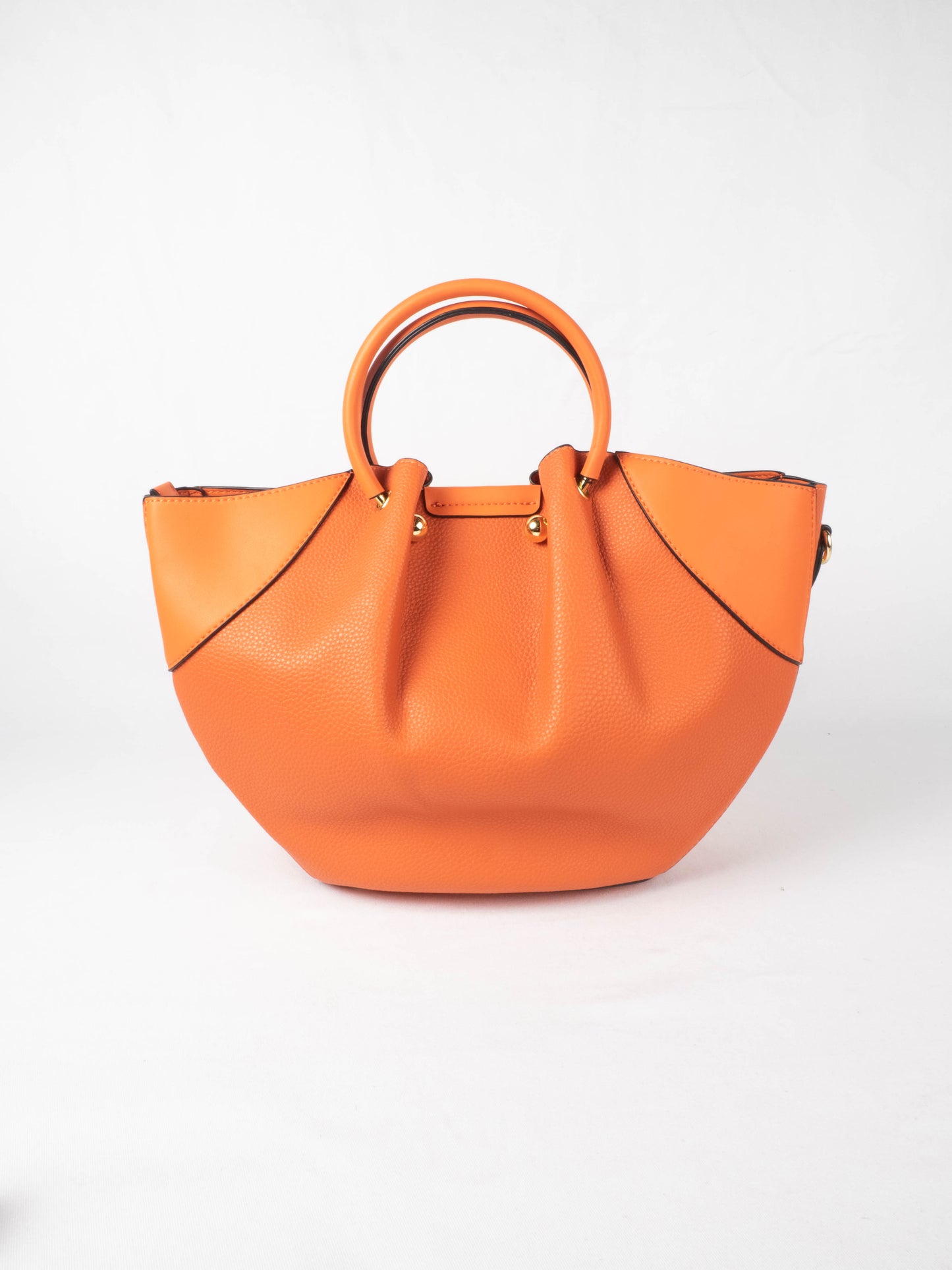 sac à main gretel orange en vinyl ted lapidus