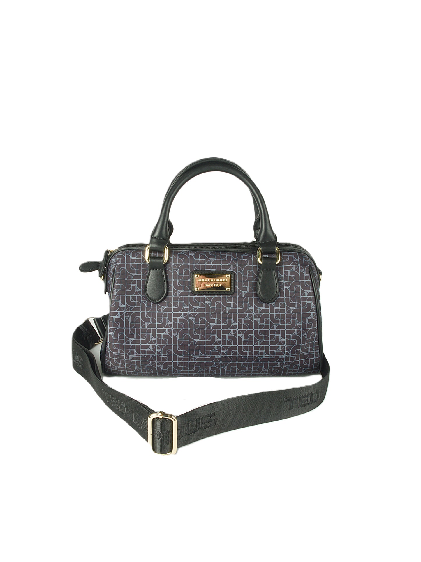 Sac bowling Ted Lapidus Leeloo noir en Nylon et PVC, anse courte avec bandoulière