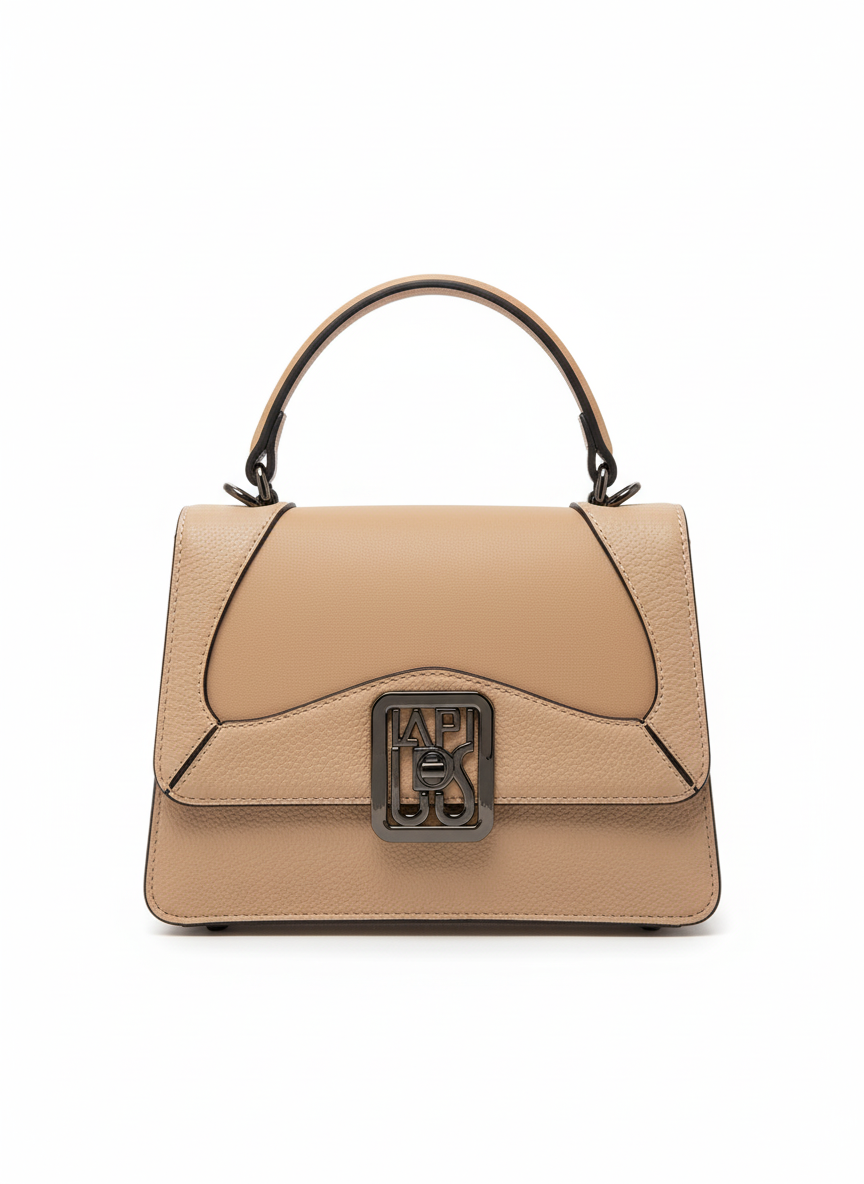 petit sac porté main ted lapidus delia beige