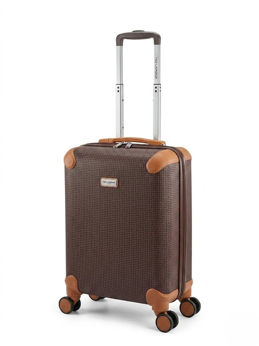 Valise cabine 4 roues marron ted lapidus fidelio 8 10 12 15 kg