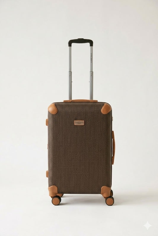 Valise moyenne 4 roues marron ted lapidus fidelio 23 25 kg